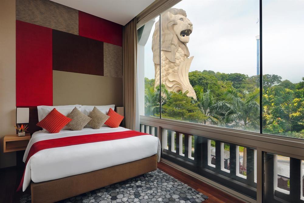 Oasia Resort Sentosa By Far East Hospitality Singapore Exterior photo Merlion view from the bedroom